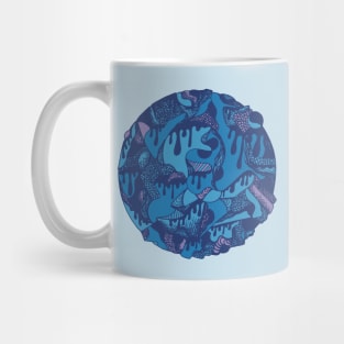 Mountain Blue Circle of Drip Mug